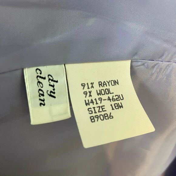 Pendleton Blazer Women Size 18W Country Sophisticates Floral Romantic Purple VTG - Picture 8 of 15